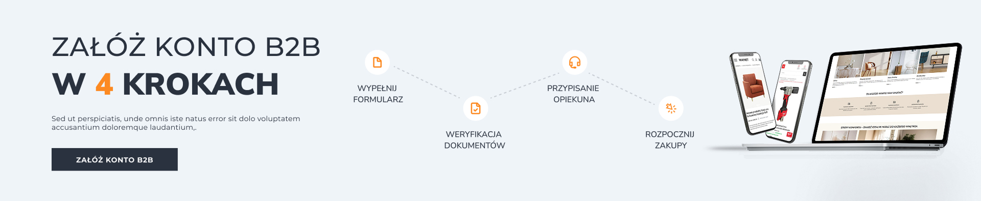 Załóż konto B2B w 4 krokach